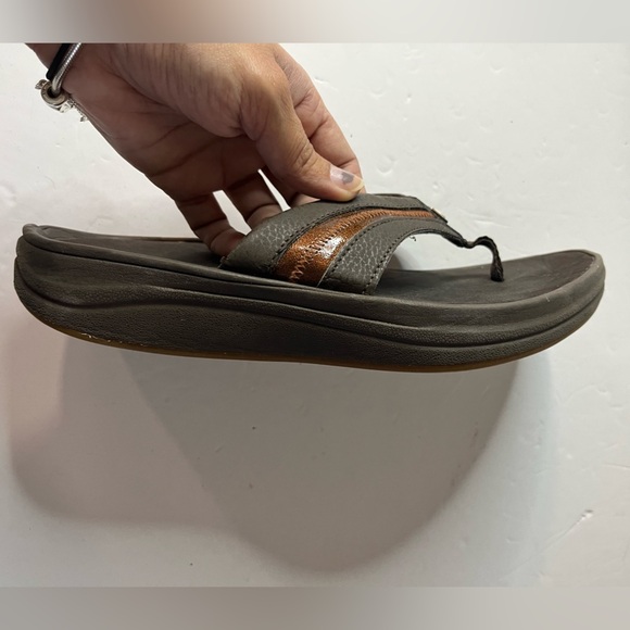 New Balance Men’s Rock & Tone Brown Flip Flop Sandals - Sole is 10-10.3” - Picture 11 of 11